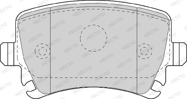 Necto FD7115A - Гальмівні колодки, дискові гальма autozip.com.ua
