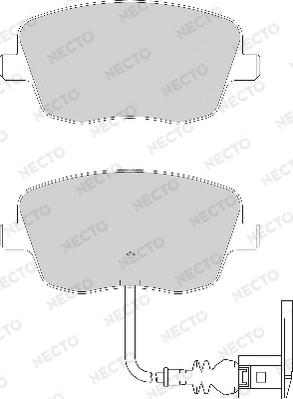 Necto FD7124A - Гальмівні колодки, дискові гальма autozip.com.ua