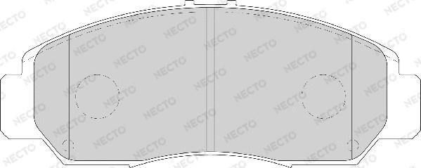 Necto FD7126A - Гальмівні колодки, дискові гальма autozip.com.ua