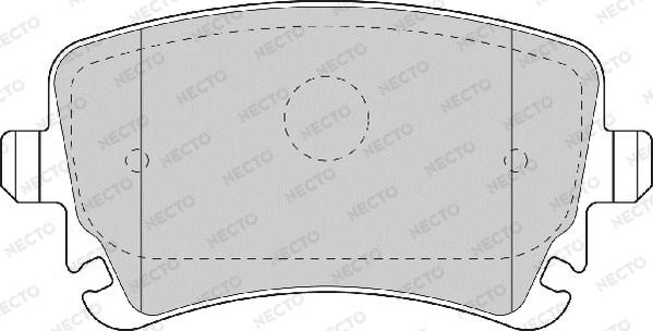 Necto FD7176A - Гальмівні колодки, дискові гальма autozip.com.ua