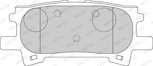 Necto FD7170A - Гальмівні колодки, дискові гальма autozip.com.ua