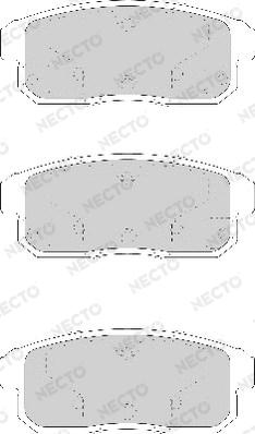 Necto FD7173A - Гальмівні колодки, дискові гальма autozip.com.ua