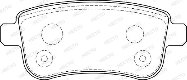 Necto FD7393A - Гальмівні колодки, дискові гальма autozip.com.ua