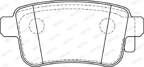 Necto FD7397A - Гальмівні колодки, дискові гальма autozip.com.ua