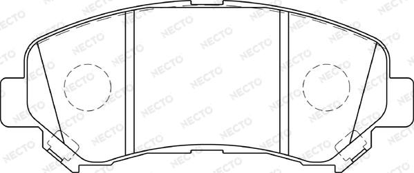 Necto FD7340A - Гальмівні колодки, дискові гальма autozip.com.ua