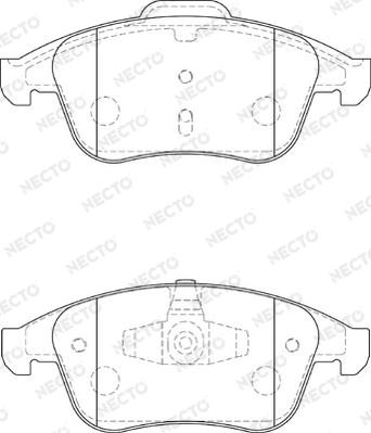 Necto FD7355A - Гальмівні колодки, дискові гальма autozip.com.ua