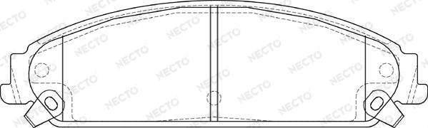 Necto FD7365A - Гальмівні колодки, дискові гальма autozip.com.ua