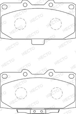 Necto FD7305A - Гальмівні колодки, дискові гальма autozip.com.ua