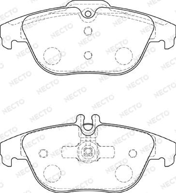 Necto FD7303A - Гальмівні колодки, дискові гальма autozip.com.ua