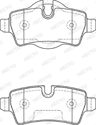 Necto FD7315A - Гальмівні колодки, дискові гальма autozip.com.ua