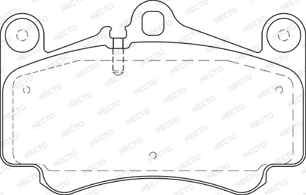 Necto FD7318A - Гальмівні колодки, дискові гальма autozip.com.ua