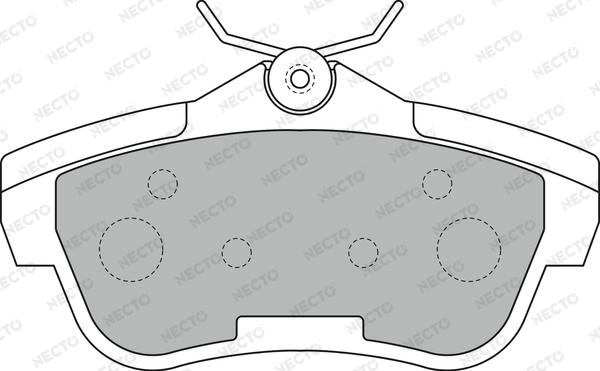 Necto FD7313V - Гальмівні колодки, дискові гальма autozip.com.ua