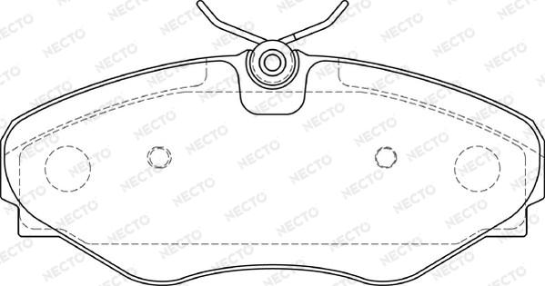 Necto FD7386A - Гальмівні колодки, дискові гальма autozip.com.ua