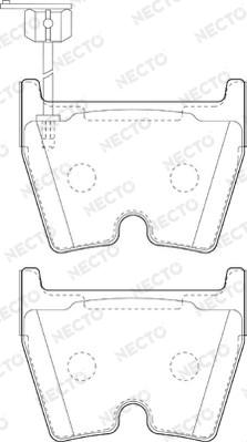 Necto FD7382A - Гальмівні колодки, дискові гальма autozip.com.ua