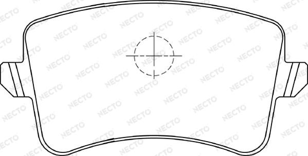Necto FD7339A - Гальмівні колодки, дискові гальма autozip.com.ua
