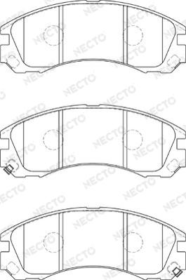 Necto FD7324A - Гальмівні колодки, дискові гальма autozip.com.ua