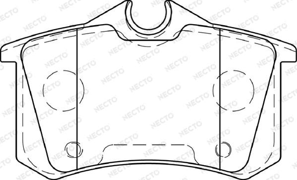 Necto FD7326A - Гальмівні колодки, дискові гальма autozip.com.ua