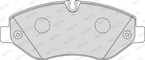 Necto FD7328V - Гальмівні колодки, дискові гальма autozip.com.ua