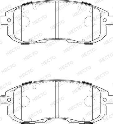 Necto FD7374A - Гальмівні колодки, дискові гальма autozip.com.ua