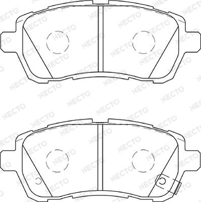 Necto FD7372A - Гальмівні колодки, дискові гальма autozip.com.ua