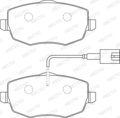 Necto FD7299A - Гальмівні колодки, дискові гальма autozip.com.ua