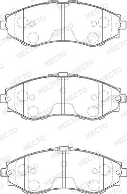 Necto FD7294A - Гальмівні колодки, дискові гальма autozip.com.ua