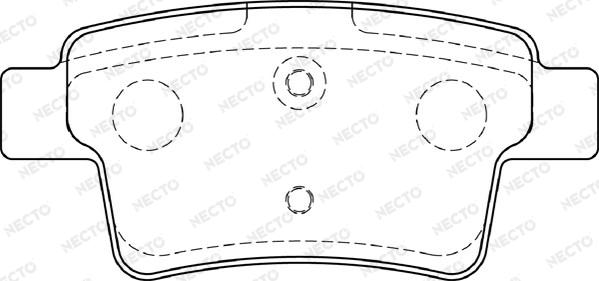 Necto FD7298A - Гальмівні колодки, дискові гальма autozip.com.ua