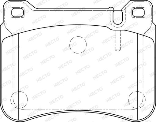 Necto FD7258A - Гальмівні колодки, дискові гальма autozip.com.ua