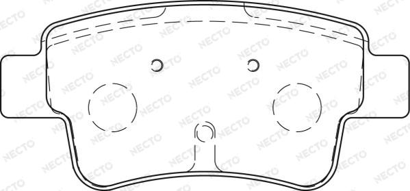 Necto FD7265A - Гальмівні колодки, дискові гальма autozip.com.ua
