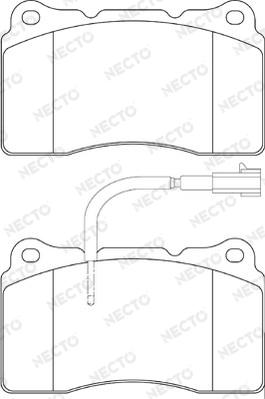 Necto FD7200A - Гальмівні колодки, дискові гальма autozip.com.ua