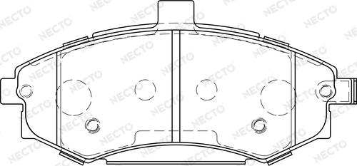 Necto FD7216A - Гальмівні колодки, дискові гальма autozip.com.ua