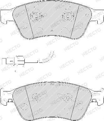 Necto FD7210A - Гальмівні колодки, дискові гальма autozip.com.ua