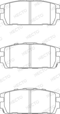 Necto FD7217A - Гальмівні колодки, дискові гальма autozip.com.ua