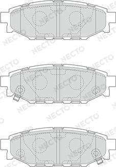 Necto FD7281A - Гальмівні колодки, дискові гальма autozip.com.ua