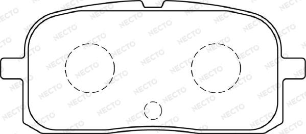 Necto FD7282A - Гальмівні колодки, дискові гальма autozip.com.ua