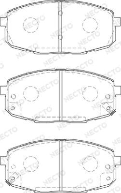 Necto FD7231A - Гальмівні колодки, дискові гальма autozip.com.ua