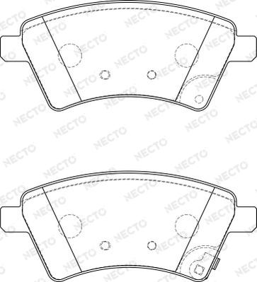 Necto FD7232A - Гальмівні колодки, дискові гальма autozip.com.ua