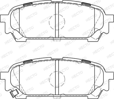 Necto FD7226A - Гальмівні колодки, дискові гальма autozip.com.ua