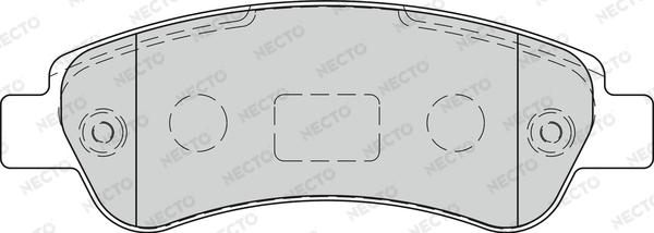 Necto FD7270V - Гальмівні колодки, дискові гальма autozip.com.ua