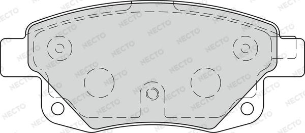 Necto FD7273V - Гальмівні колодки, дискові гальма autozip.com.ua