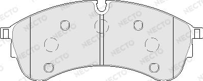 Necto FD7784V - Гальмівні колодки, дискові гальма autozip.com.ua