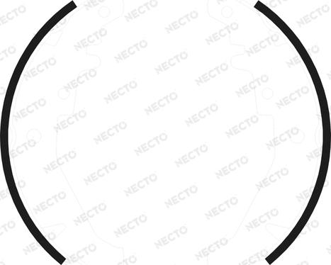Necto N1660 - Комплект гальм, барабанний механізм autozip.com.ua