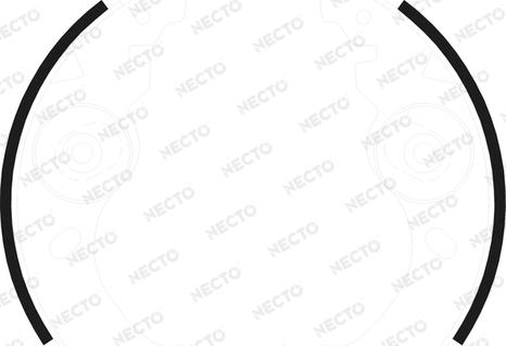 Necto N1677 - Комплект гальм, барабанний механізм autozip.com.ua