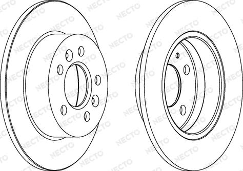 Necto WN971 - Гальмівний диск autozip.com.ua