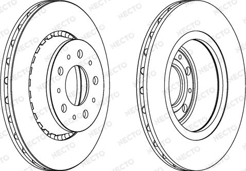 Necto WN458 - Гальмівний диск autozip.com.ua