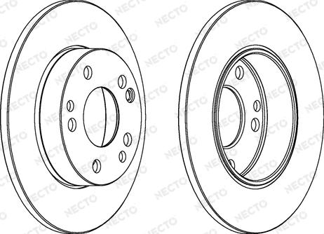 Necto WN407 - Гальмівний диск autozip.com.ua