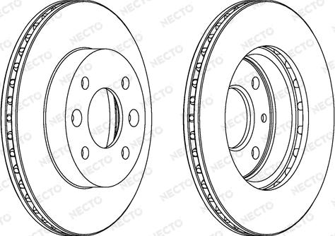 Necto WN435 - Гальмівний диск autozip.com.ua