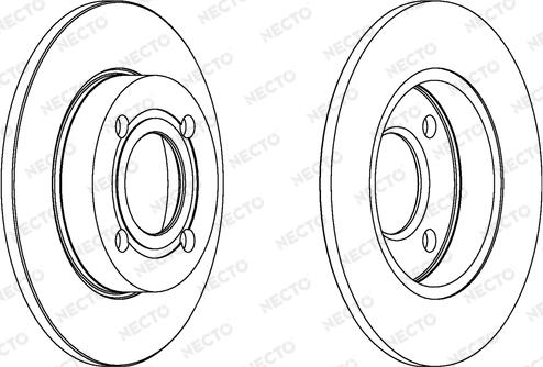 Necto WN476 - Гальмівний диск autozip.com.ua