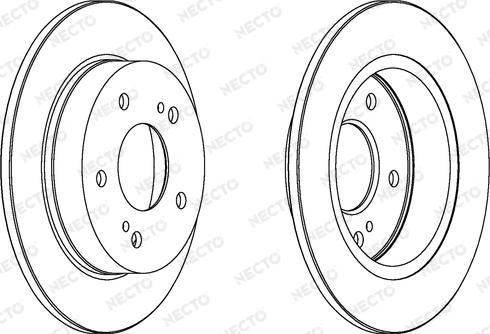 Necto WN594 - Гальмівний диск autozip.com.ua