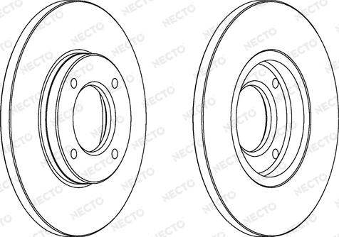 Necto WN580 - Гальмівний диск autozip.com.ua